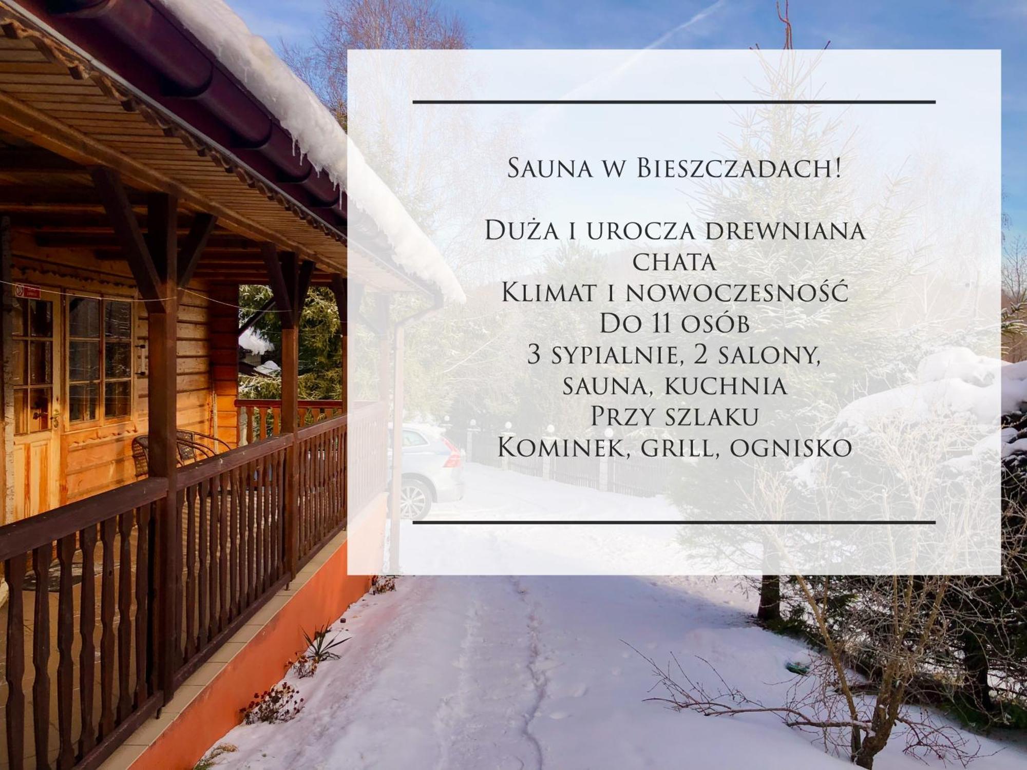 Urocza Chata Z Sauna W Bieszczadzkim Parku Krajobrazowym بوكوفييتس المظهر الخارجي الصورة